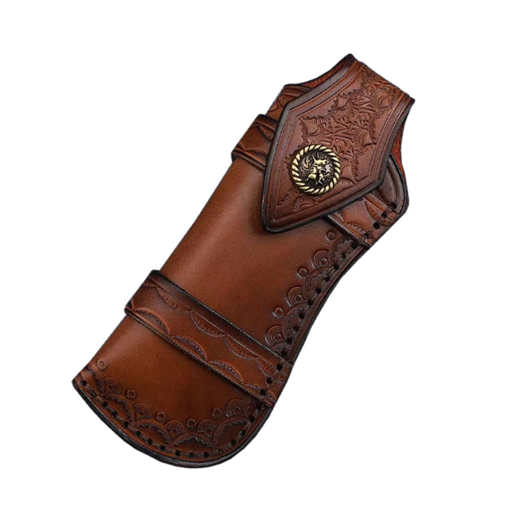 Edc Everyday Carry Knives - Sarung pisau lipat kulit sapi lapisan