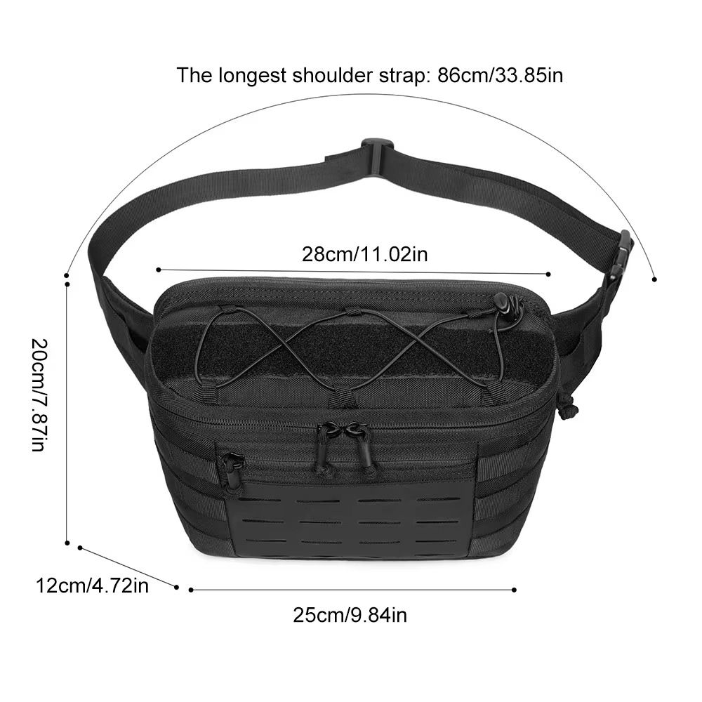 Tas Pinggang Taktis untuk Meny - Edc Carry Fanny Pack ulasan dan harga