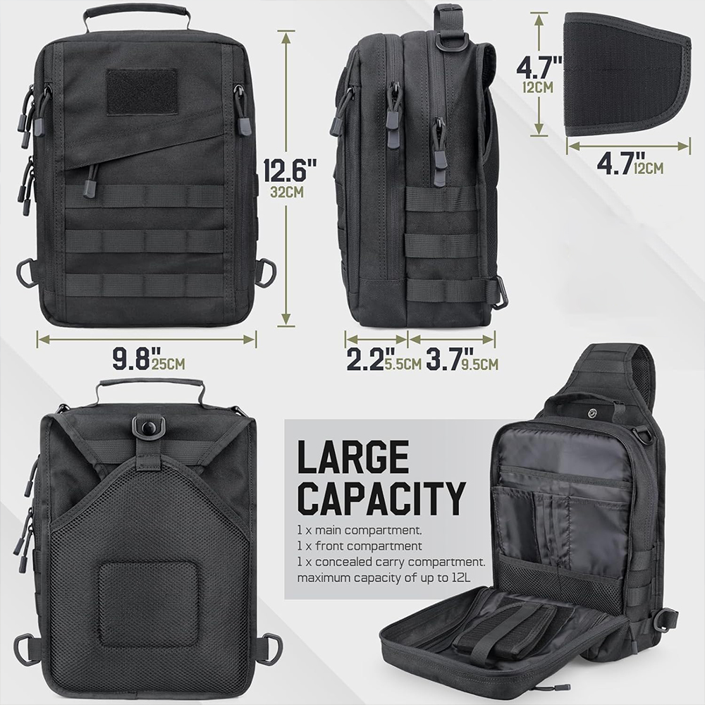 Tas ransel selempang taktis, s - Edc Concealed Carry Sling Bag ulasan dan harga
