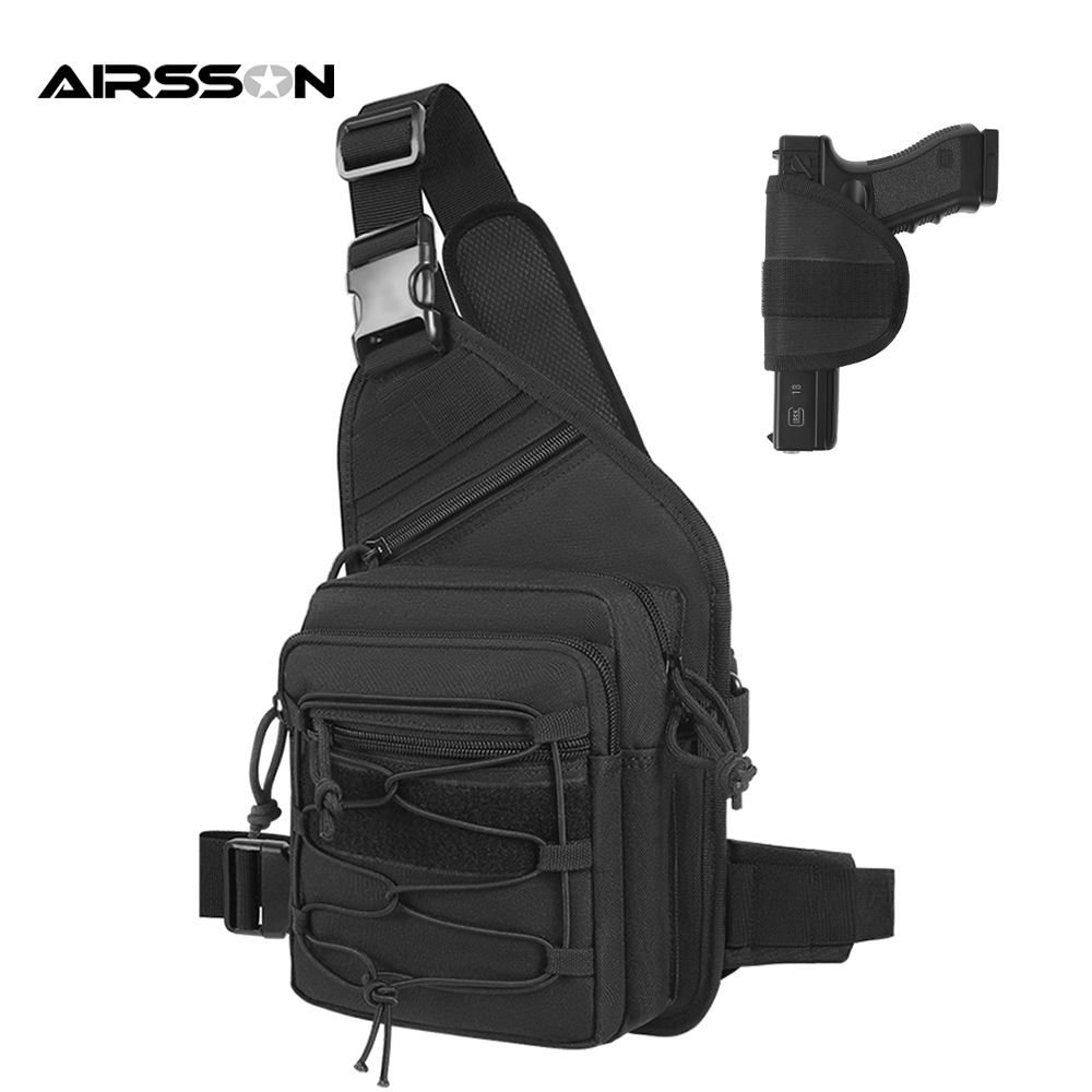 Tas sarung Pistol luar ruangan - Edc Concealed Carry Sling Bag ulasan dan harga